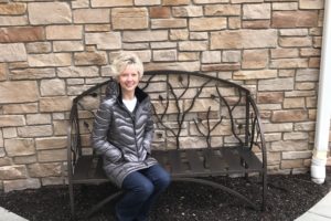 Sharon’s Wrought Iron Bench & Table