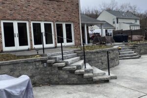 Philip & Wendy’s Exterior Curved Railings